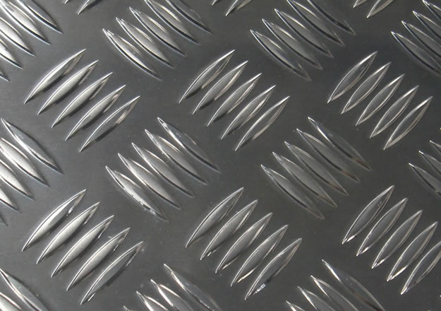 Five bar aluminium checker plate sheet Alloy 5754 H114 Grade