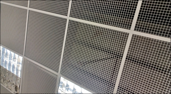 Aluminum mesh grid for ventilation