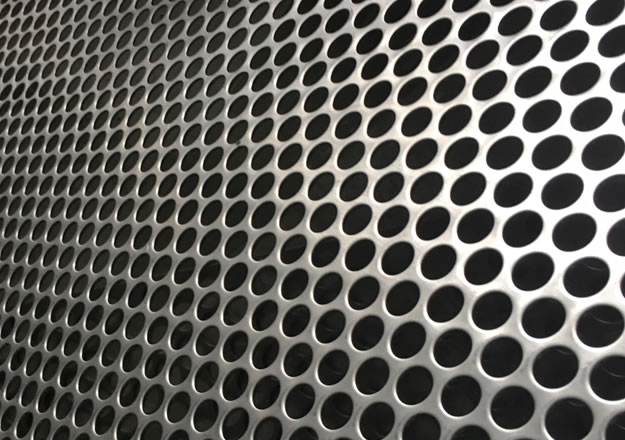 Mild Steel Perforated Sheet Round Hole Staggered